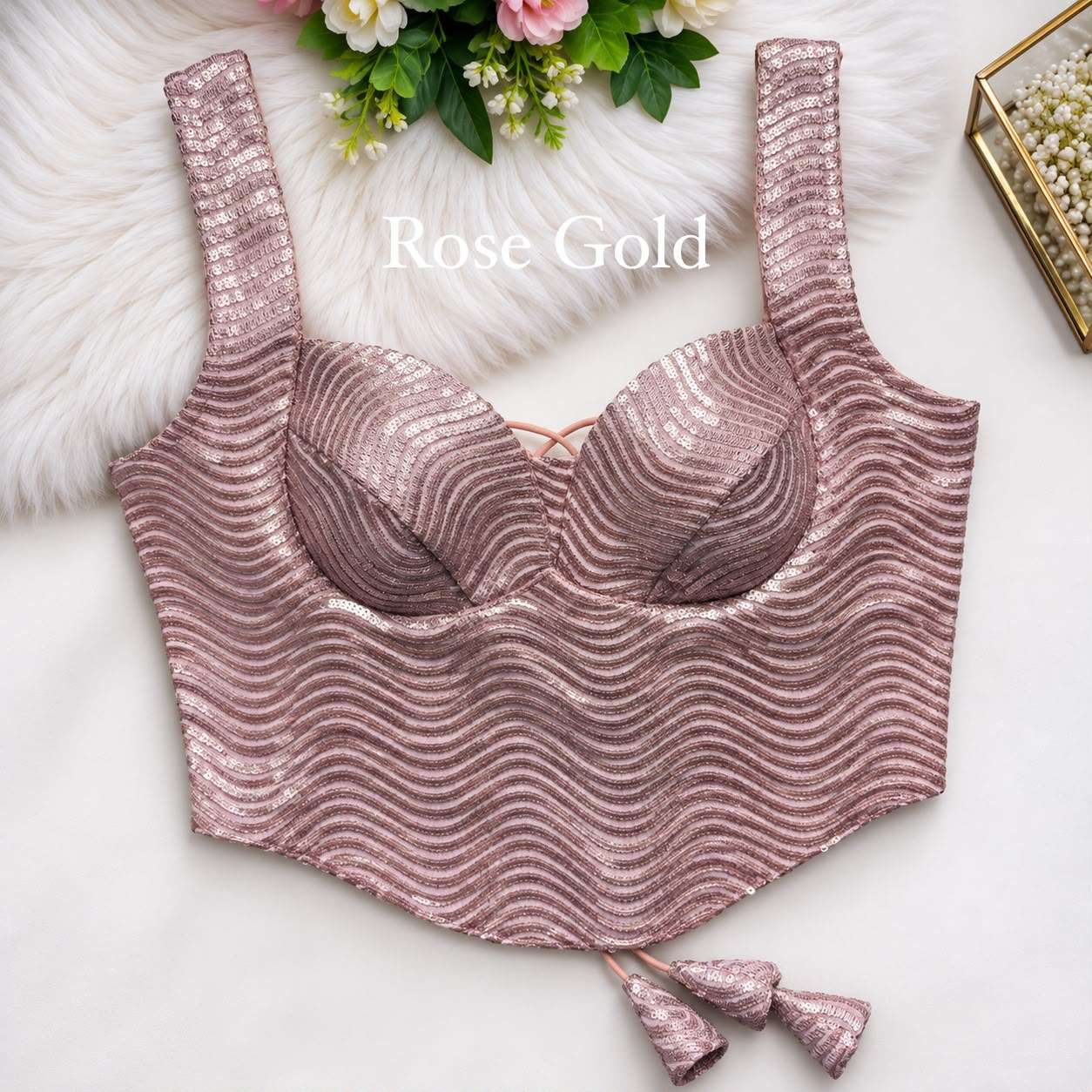 Trendy Heavy Corset  Style Fox Georgette fabric blouse reseller in surat kook
